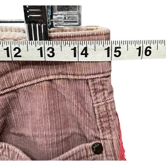 Joes Jeans The Lover Corduroy Pants Womens 25 Mauve Pink Flare Low Rise Boho Y2K - Picture 7 of 16